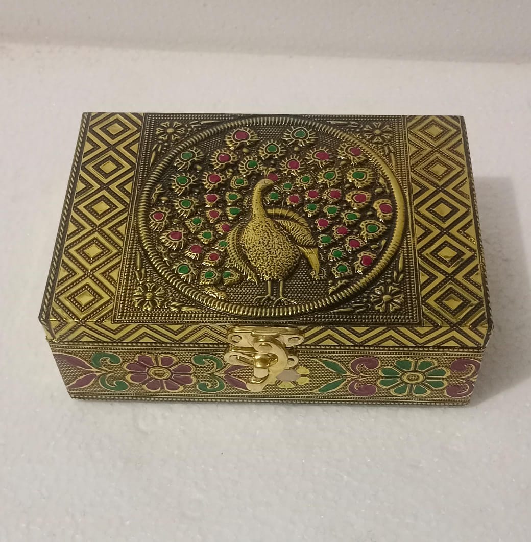 Gold Peacock Box