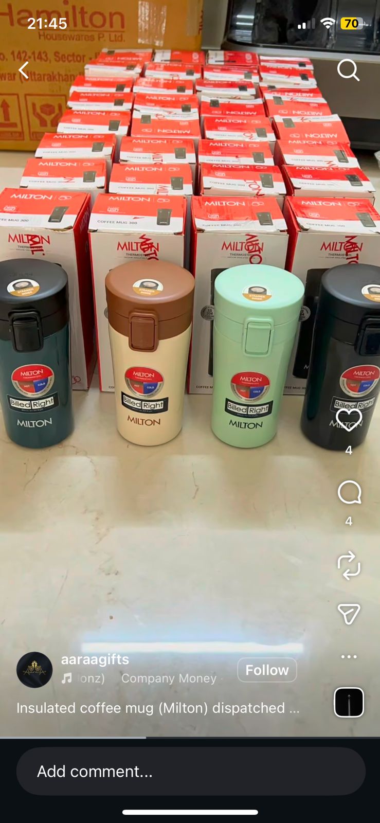 Milton Insulated Mugs