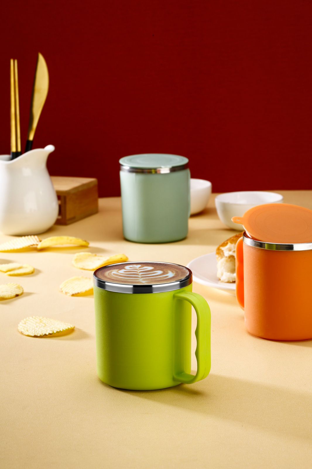 Colorful Steel Mugs